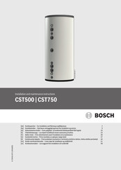 Bosch CST500 Installation Und Wartung