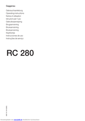 Gaggenau RC280 Gebrauchsanleitung
