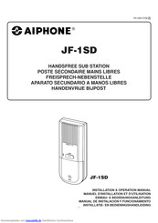 Aiphone JF-1SD Einbau & Bedienungsanleitung