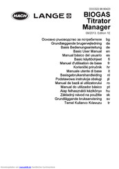 Hach LANGE BIOGAS Titrator Manager Basis Bedienungsanleitung