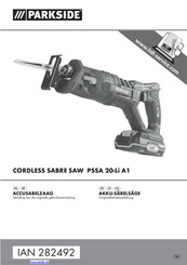 Parkside PSSA 20-Li A1 Originalbetriebsanleitung