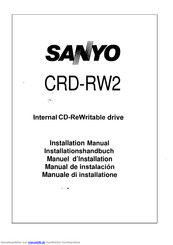 Sanyo CRD-RW2 Installationshandbuch