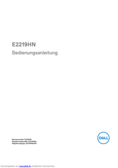 Dell E2219HN Bedienungsanleitung
