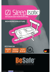 BESAFE iZi Sleep ISOfix Bedienungsanleitung