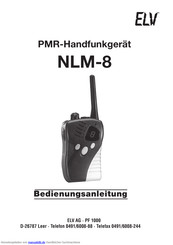 elv NLM-8 Bedienungsanleitung