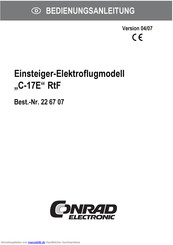 Conrad Electronic C-17E Bedienungsanleitung