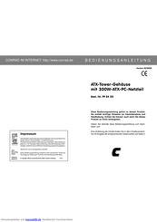 Conrad 99 84 00 Bedienungsanleitung