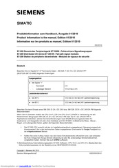 Siemens Simatic S7-300 Benutzerhandbuch