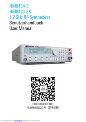 Rohde & Schwarz HM8134-3X Benutzerhandbuch