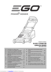 EGO Power Mower LM2000E Bedienungsanleitung