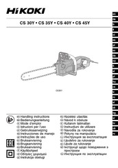 HIKOKI CS 35Y Installations & Bedieungsanleitung