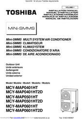 Toshiba MiNi-SMMS MCY-MAP0401HT Installations-Handbuch