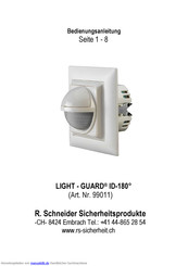 R. Schneider Light-Guard ID-180 Bedienungsanleitung