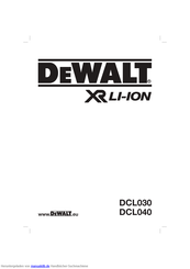DeWalt XR Li-Ion DCL030 Bedienungsanleitung