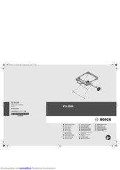Bosch PTA 2000 Originalbetriebsanleitung