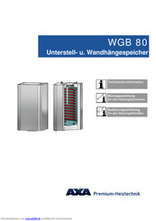 axa WGB 80 Installationsanleitung