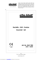 EFBE-SCHOTT RAC 900 Handbuch