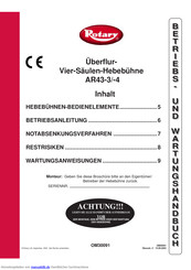 Rotary AR43-3 Betriebsanleitung