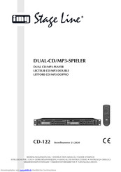 IMG STAGE LINE CD-122 Bedienungsanleitung