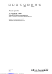 Endress+Hauser ASP Station 2000 Zusatz Zur Betriebsanleitung
