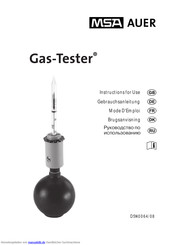 MSA AUER Gas-Tester Gebrauchsanleitung