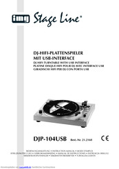 IMG STAGE LINE DJP-104USB Bedienungsanleitung