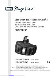 IMG STAGE LINE DAZZLER LED-200DX/WS Bedienungsanleitung