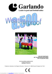 Garlando G 500 Weatherproof Aufbauanleitung