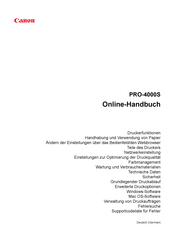 Canon PRO-4000S Online-Handbuch
