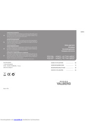 VALBERG 950186 - HINCL 60 TVK ARSC Bedienungsanleitung
