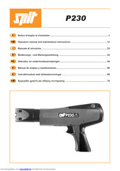SPIT P230 Bedienungs- Und Wartungsanleitung