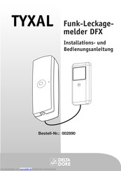 DELTA DORE TYXAL Installations- Und Bedienungsanleitungen