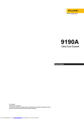 Fluke 9190A Erste Schritte