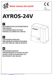 V2 ELETTRONICA AYROS 1000D-24V Handbuch