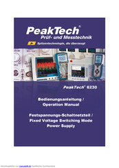 PeakTech 6230 Bedienungsanleitung