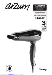 Arzum HAIRSTAR AR 576 Gebrauchsanweisung