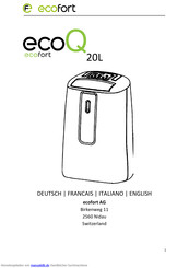 ecofort ecoQ 20L Bedienungsanleitung