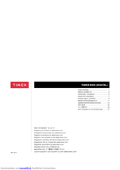 Timex KIDS DIGITAL Benutzerhandbuch