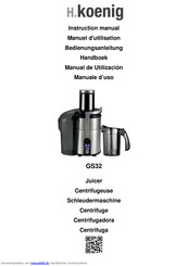 H.Koenig GS32 Bedienungsanleitung