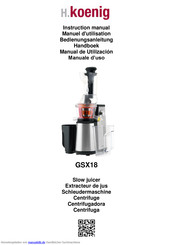 H.Koenig GSX18 Bedienungsanleitung