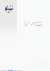 Volvo V 40 Kurzanleitung