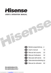 Hisense RS-06DR4SBA/CPA Bedienungsanleitung