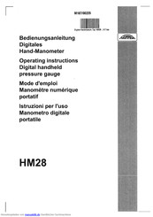 Thommen HM28 Bedienungsanleitung
