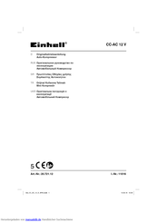 EINHELL CC-AC 12 V Originalbetriebsanleitung