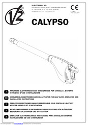 V2 ELETTRONICA CALYPSO Bedienungsanleitungen Und Installation
