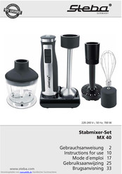 Steba MX 40 Gebrauchsanweisung