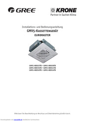 Gree GMV5-ND022TB Installations- Und Bedienungsanleitung