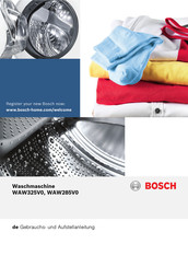 Bosch WAW325V0 Gebrauchs- Und Aufstellanleitung
