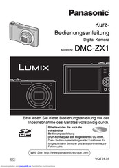 Panasonic lumix dmc zx1 Kurzbedienungsanleitung