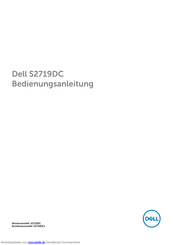 Dell S2719DC Bedienungsanleitung
